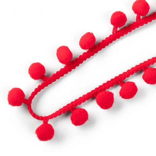 ADORNO DE POMPON 3.5MM ROJO (920 432)