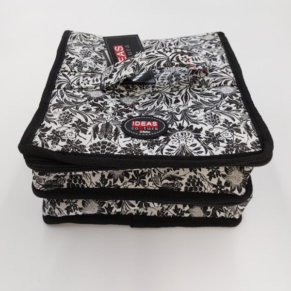 Clasificador negro floral