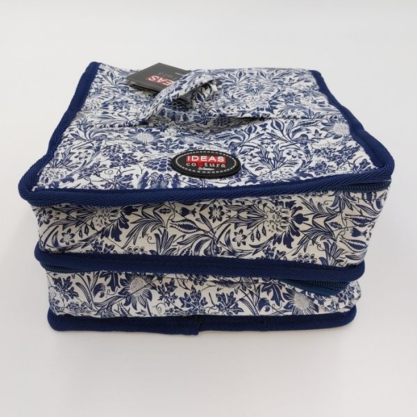 Clasificador azul floral