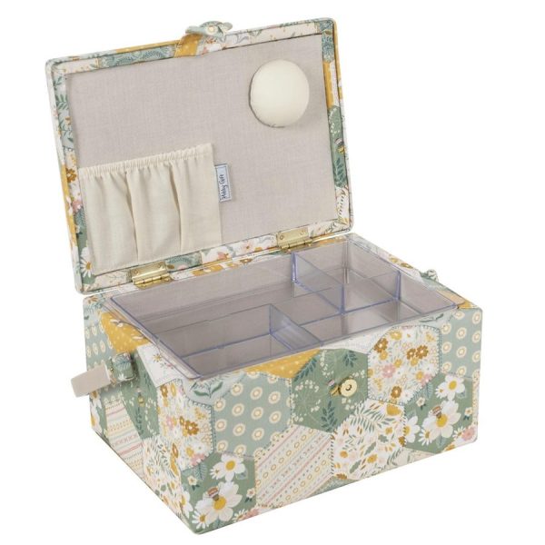 Costurero abejas y flores